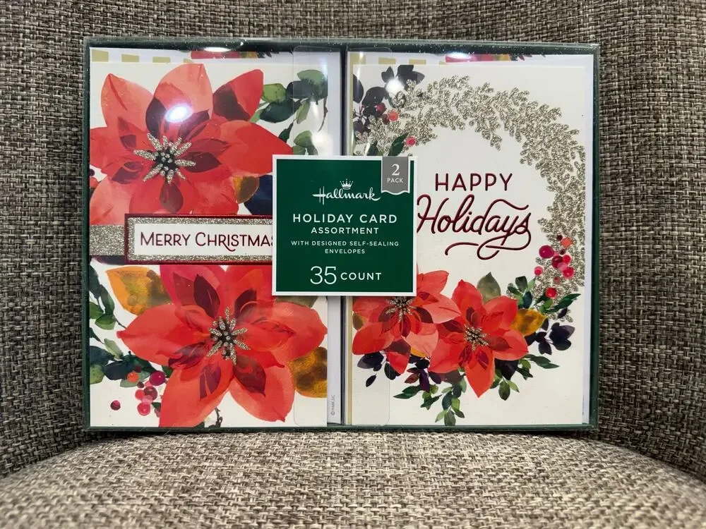 Hallmark Holiday Card Assortment 35 Count NIB